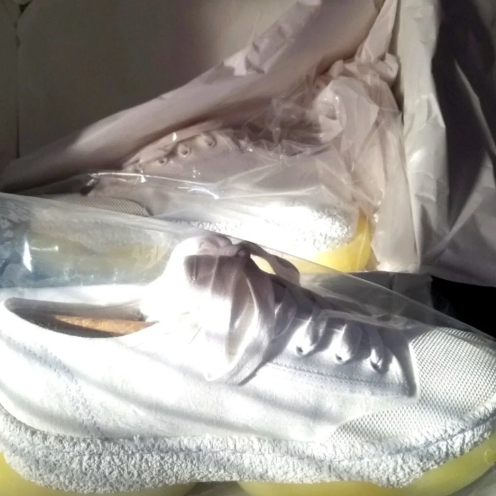 Alexander Wang White Canvas Sneakers - Picture 3 of 12